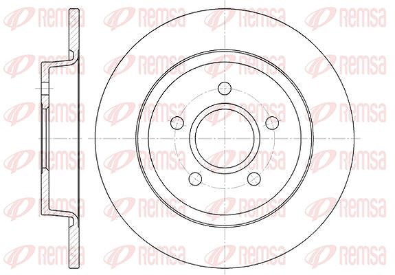 Kawe 1x Bremsscheibe [Hersteller-Nr. 671200] für Volvo, Ford