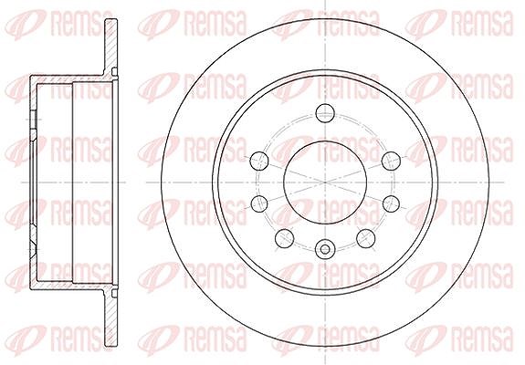 Kawe 1x Bremsscheibe [Hersteller-Nr. 653200] für Saab, Vauxhall, Opel