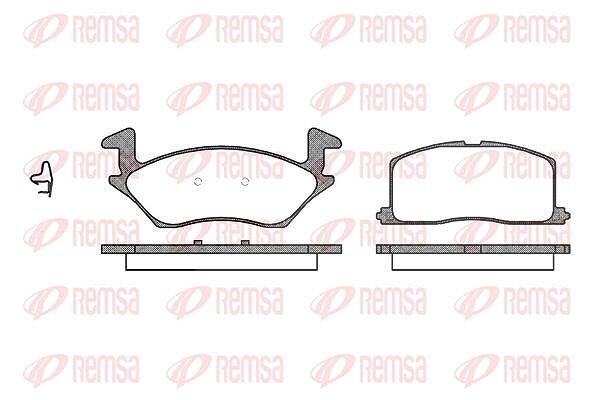 Kawe Bremsbelagsatz, Scheibenbremse [Hersteller-Nr. 033202] für Toyota