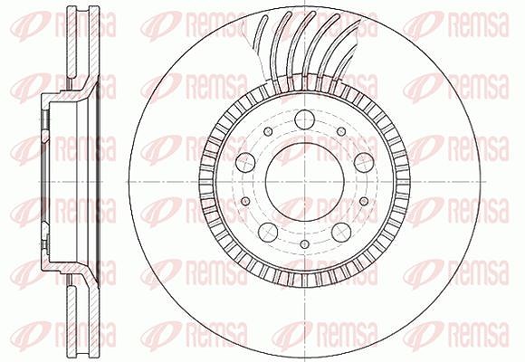 Kawe 1x Bremsscheibe [Hersteller-Nr. 659110] für Volvo