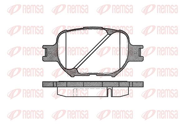 Kawe Bremsbelagsatz, Scheibenbremse [Hersteller-Nr. 074200] für Toyota, Lexus