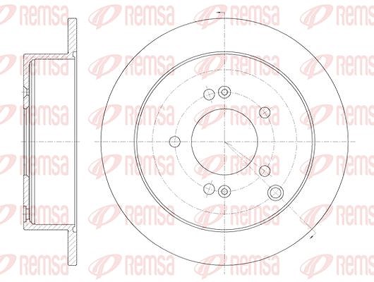 Kawe 1x Bremsscheibe [Hersteller-Nr. 675600] für Hyundai, Kia