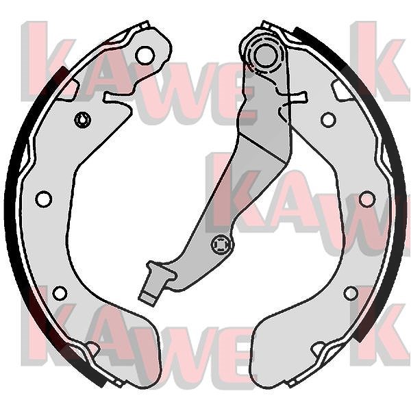 Kawe Bremsbackensatz [Hersteller-Nr. 01001] für Vauxhall, Daewoo, Opel, Chevrolet