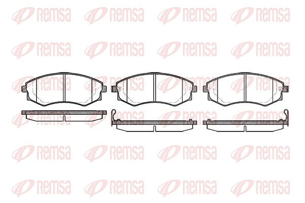 Kawe Bremsbelagsatz, Scheibenbremse [Hersteller-Nr. 031812] für Hyundai, Nissan, Kia, Ssangyong, Daewoo
