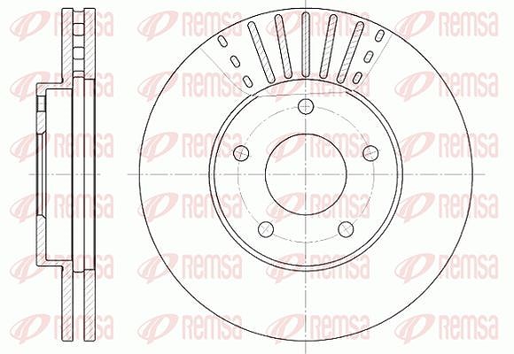 Kawe 1x Bremsscheibe [Hersteller-Nr. 668110] für Nissan