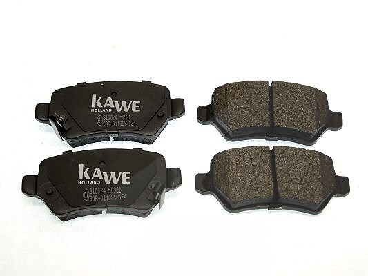 Kawe Bremsbelagsatz, Scheibenbremse [Hersteller-Nr. 810074] für Vauxhall, Hyundai, Opel, Kia, Chevrolet