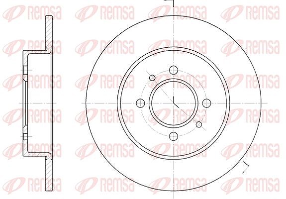 Kawe 1x Bremsscheibe [Hersteller-Nr. 623900] für Renault