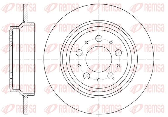 Kawe 1x Bremsscheibe [Hersteller-Nr. 662000] für Fiat, Volvo