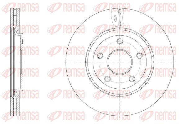 Kawe 1x Bremsscheibe [Hersteller-Nr. 6151510] für Fiat, Chrysler, Lancia