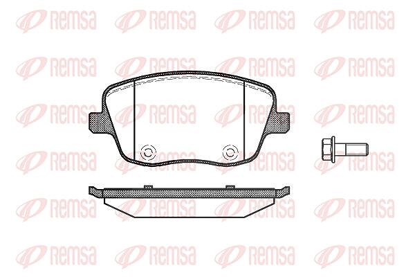Kawe Bremsbelagsatz, Scheibenbremse [Hersteller-Nr. 077500] für Skoda, VW, Seat