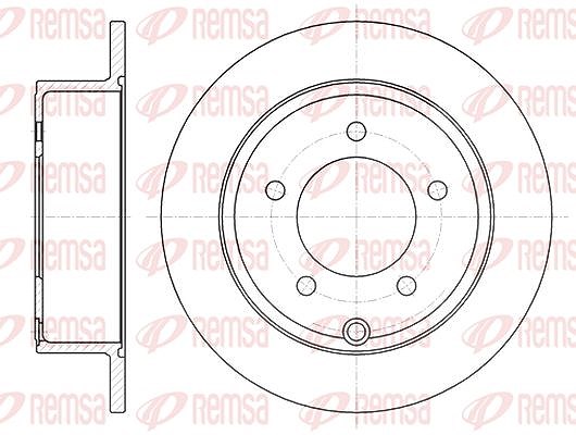 Kawe 1x Bremsscheibe [Hersteller-Nr. 6102500] für Jeep, Dodge, Chrysler