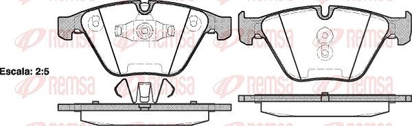 Kawe Bremsbelagsatz, Scheibenbremse [Hersteller-Nr. 085710] für BMW