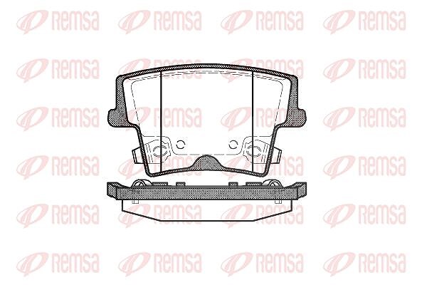 Kawe Bremsbelagsatz, Scheibenbremse [Hersteller-Nr. 112708] für Chrysler, Lancia