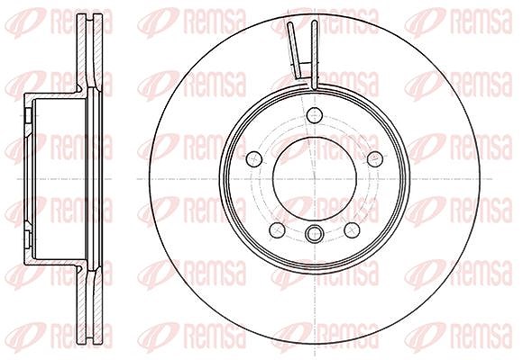 Kawe 1x Bremsscheibe [Hersteller-Nr. 6119410] für BMW