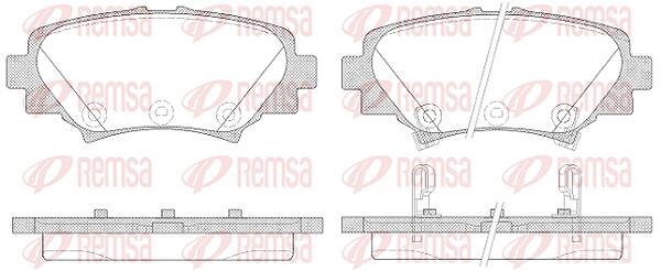 Kawe Bremsbelagsatz, Scheibenbremse [Hersteller-Nr. 157002] für Mazda