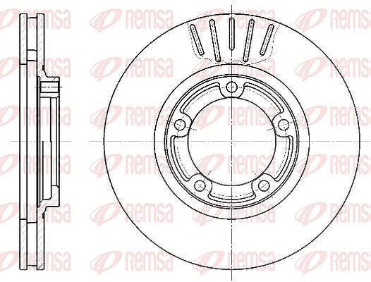 Kawe 1x Bremsscheibe [Hersteller-Nr. 679410] für Mitsubishi