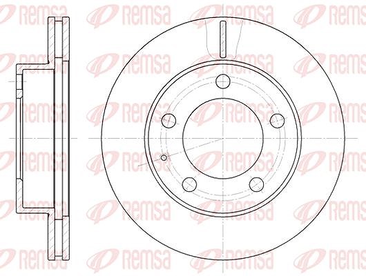 Kawe 1x Bremsscheibe [Hersteller-Nr. 620310] für Mazda, Peugeot, Ford Usa