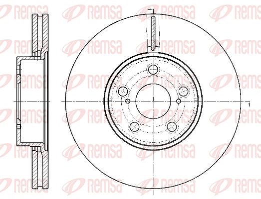 Kawe 1x Bremsscheibe [Hersteller-Nr. 688710] für Toyota