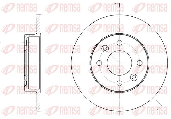Kawe 1x Bremsscheibe [Hersteller-Nr. 606700] für Dacia, Renault
