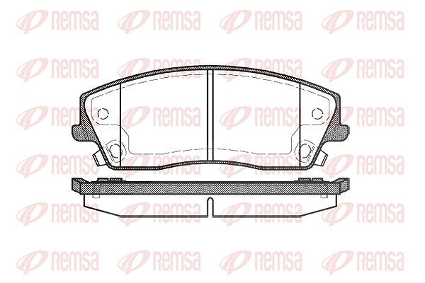 Kawe Bremsbelagsatz, Scheibenbremse [Hersteller-Nr. 112608] für Dodge, Chrysler, Lancia
