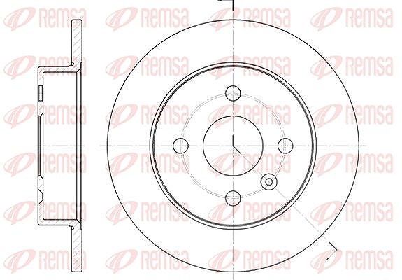 Kawe 1x Bremsscheibe [Hersteller-Nr. 657000] für Vauxhall, Opel