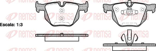 Kawe Bremsbelagsatz, Scheibenbremse [Hersteller-Nr. 038170] für BMW