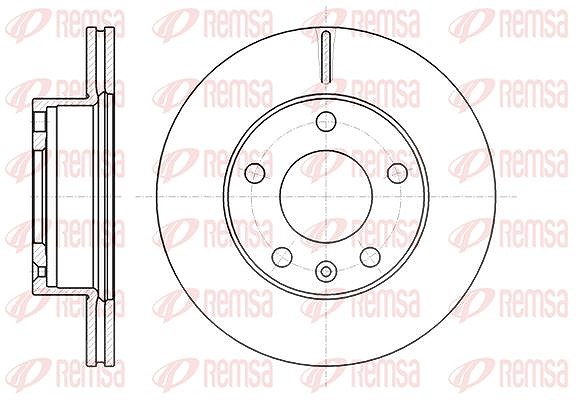 Kawe 1x Bremsscheibe [Hersteller-Nr. 6106410] für Ldv