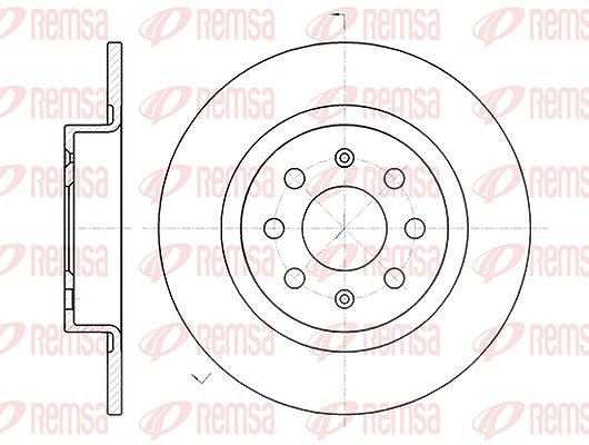 Kawe 1x Bremsscheibe [Hersteller-Nr. 698300] für Vauxhall, Opel, Abarth, Fiat