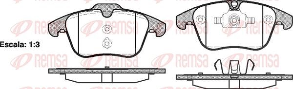 Kawe Bremsbelagsatz, Scheibenbremse [Hersteller-Nr. 121900] für Citroën, Jaguar, VW, Ford, Land Rover, Volvo, Audi, Peugeot