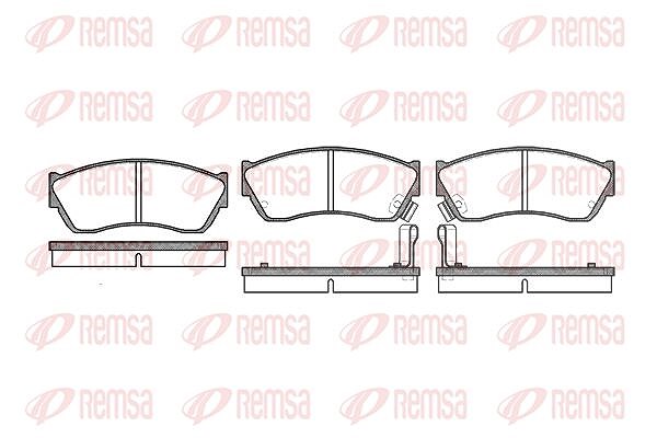 Kawe Bremsbelagsatz, Scheibenbremse [Hersteller-Nr. 014722] für Subaru, Nissan, Suzuki, Geo, Tata