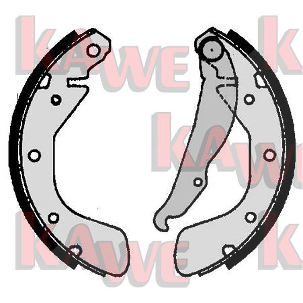 Kawe Bremsbackensatz [Hersteller-Nr. 06790] für Vauxhall, Chevrolet, Opel