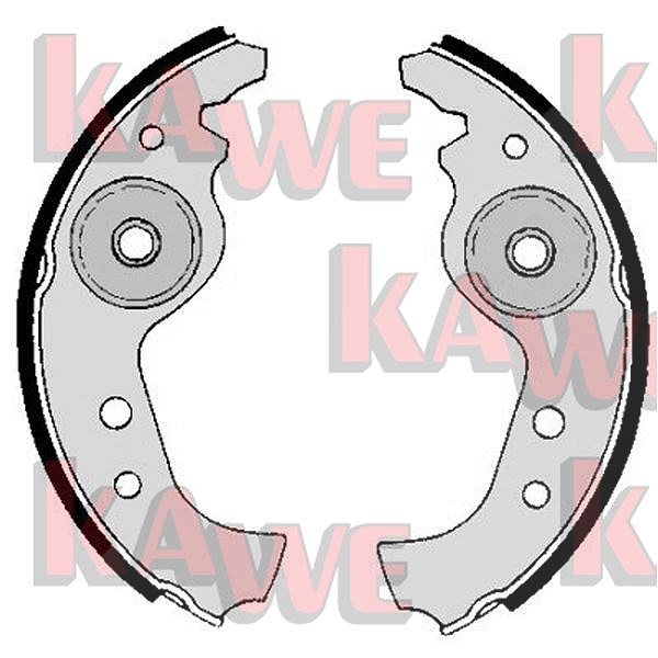 Kawe Bremsbackensatz [Hersteller-Nr. 00890] für Fiat, Zastava, Autobianchi, Abarth, Lancia, Seat, Yugo, Innocenti, Saab, Fso