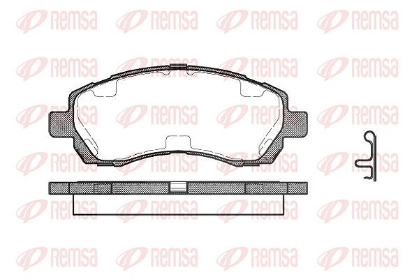 Kawe Bremsbelagsatz, Scheibenbremse [Hersteller-Nr. 064702] für Subaru, Nissan