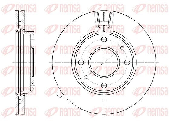 Kawe 1x Bremsscheibe [Hersteller-Nr. 698710] für Hyundai