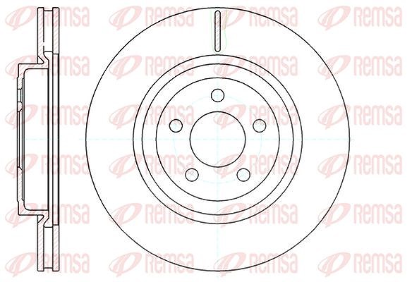 Kawe 1x Bremsscheibe [Hersteller-Nr. 6126910] für Chrysler, Lancia