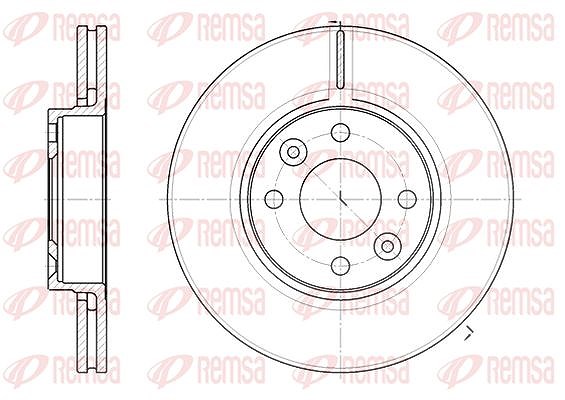 Kawe 1x Bremsscheibe [Hersteller-Nr. 668310] für Renault, Lada, Dacia, Nissan