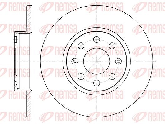 Kawe 1x Bremsscheibe [Hersteller-Nr. 6120900] für Opel, Fiat, Vauxhall