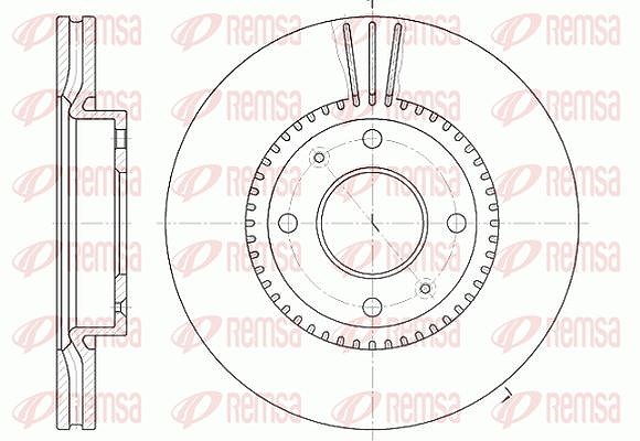 Kawe 1x Bremsscheibe [Hersteller-Nr. 666810] für Kia, Hyundai