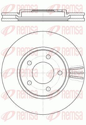 Kawe 1x Bremsscheibe [Hersteller-Nr. 6104710] für Plymouth, Dodge, Chrysler