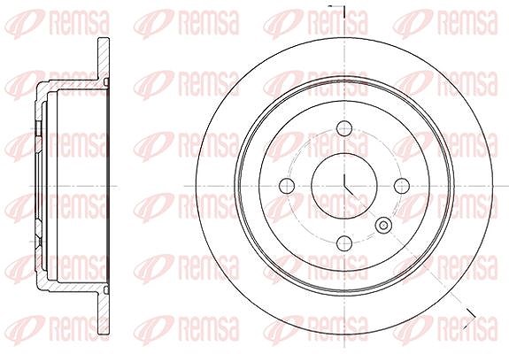Kawe 1x Bremsscheibe [Hersteller-Nr. 687300] für Chevrolet, Daewoo