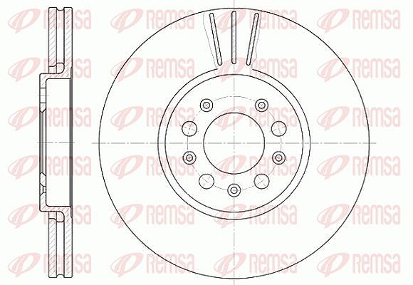 Kawe 1x Bremsscheibe [Hersteller-Nr. 654410] für Skoda, Audi, Seat, VW