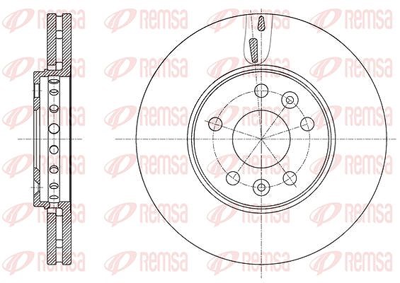 Kawe 1x Bremsscheibe [Hersteller-Nr. 6162510] für Renault, Opel