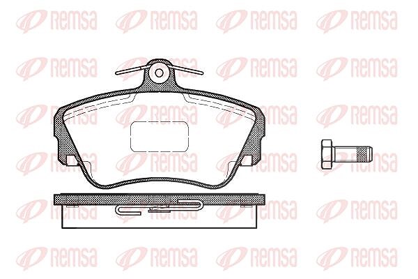 Kawe Bremsbelagsatz, Scheibenbremse [Hersteller-Nr. 030910] für Volvo