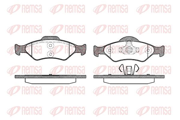 Kawe Bremsbelagsatz, Scheibenbremse [Hersteller-Nr. 076500] für Mazda, Ford