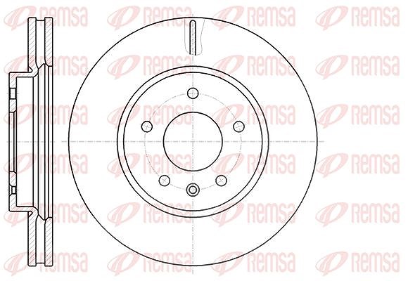 Kawe 1x Bremsscheibe [Hersteller-Nr. 6118310] für Opel, Chevrolet, Vauxhall
