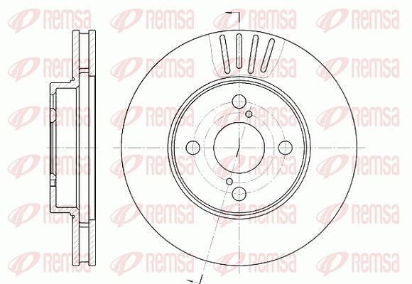 Kawe 1x Bremsscheibe [Hersteller-Nr. 674210] für Geely, Toyota, Lifan