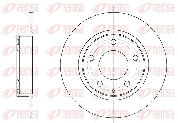 Kawe 1x Bremsscheibe [Hersteller-Nr. 620600] für Ford Usa, Land Rover, Mazda