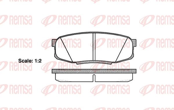 Kawe Bremsbelagsatz, Scheibenbremse [Hersteller-Nr. 127200] für Toyota, Lexus