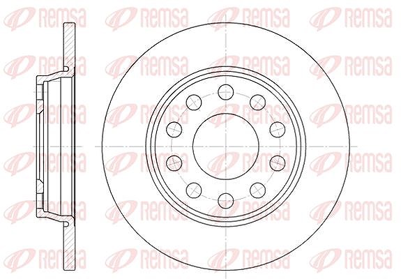 Kawe 1x Bremsscheibe [Hersteller-Nr. 673100] für Audi, Seat