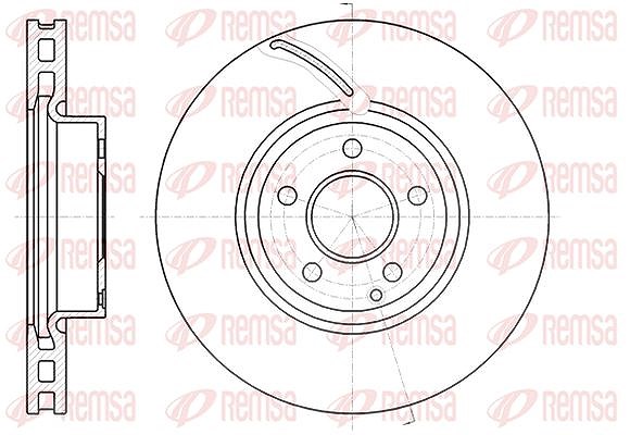 Kawe 1x Bremsscheibe [Hersteller-Nr. 6106710] für Mercedes-Benz